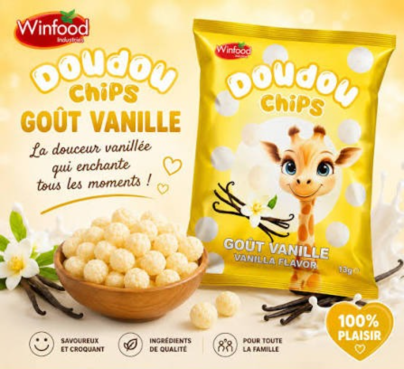 CHIPS DOUDOU VANILLE (lot de 50 sachets)