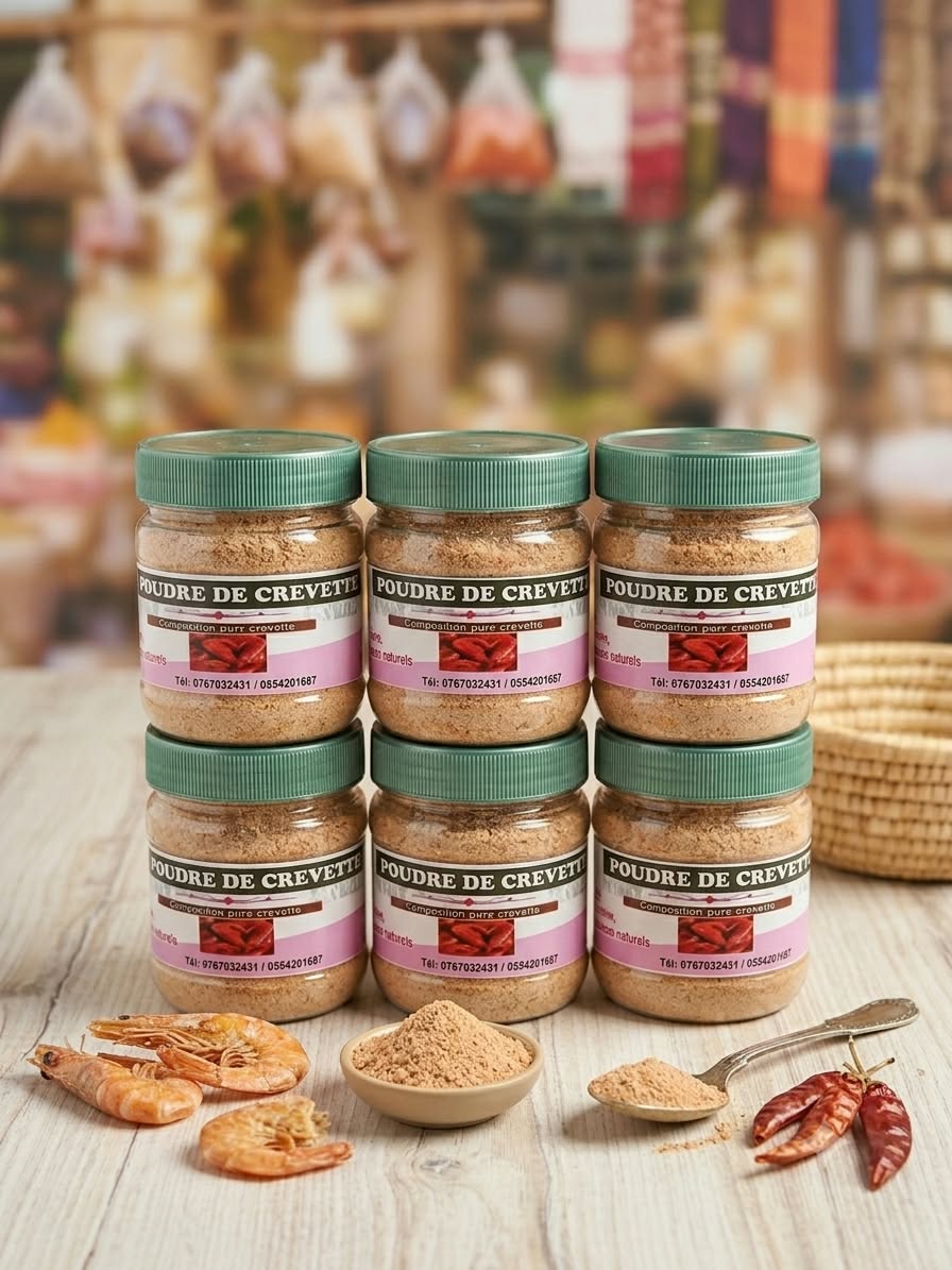 Poudre de crevettes naturelle