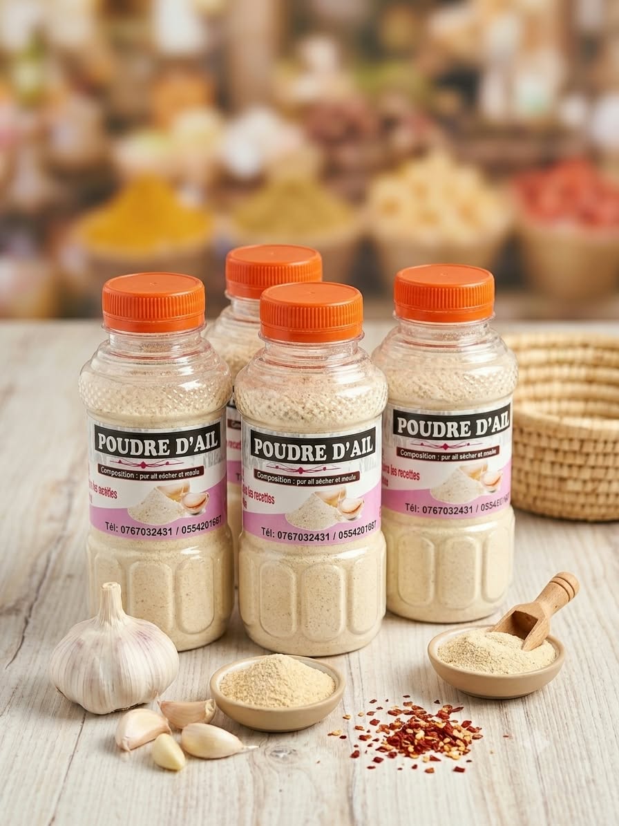 Poudre d'ail naturelle
