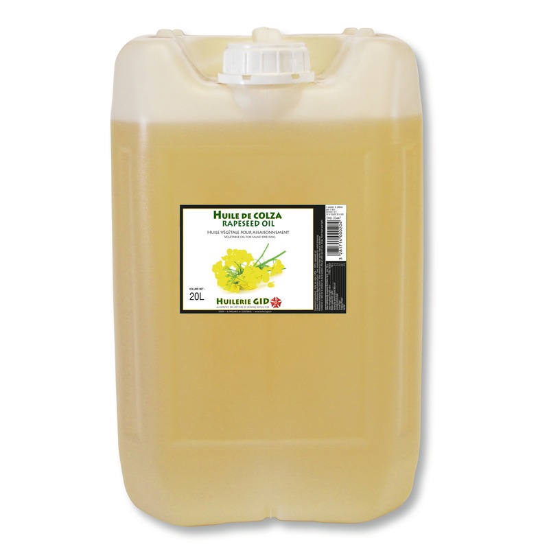 HUILE VEGETALE DE COLZA 25L BIDON