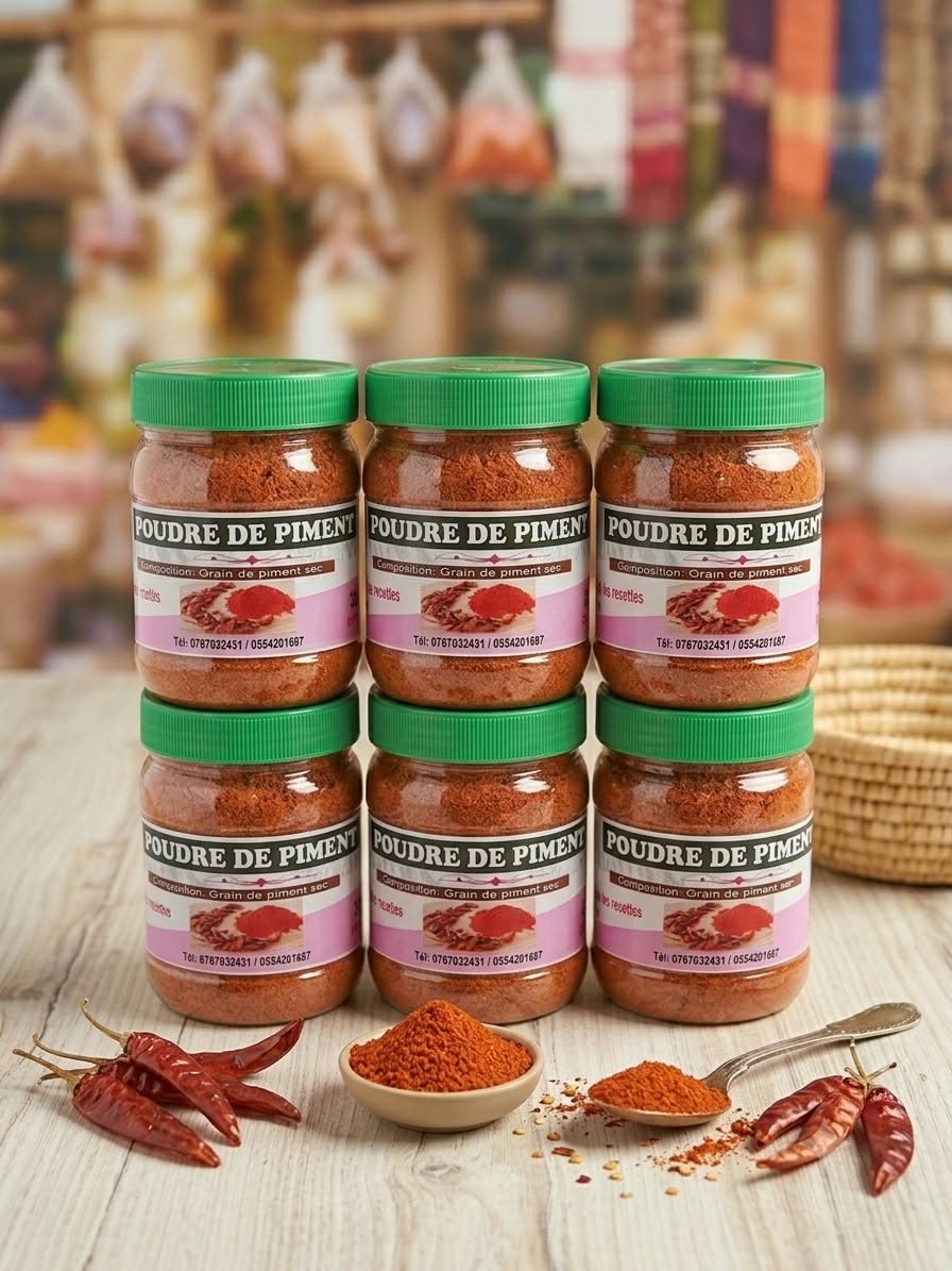 Poudre de piment naturel