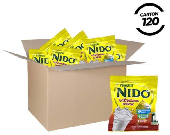 LAIT EN POUDRE NIDO FORTIGROW 15G X 120 SACHETS