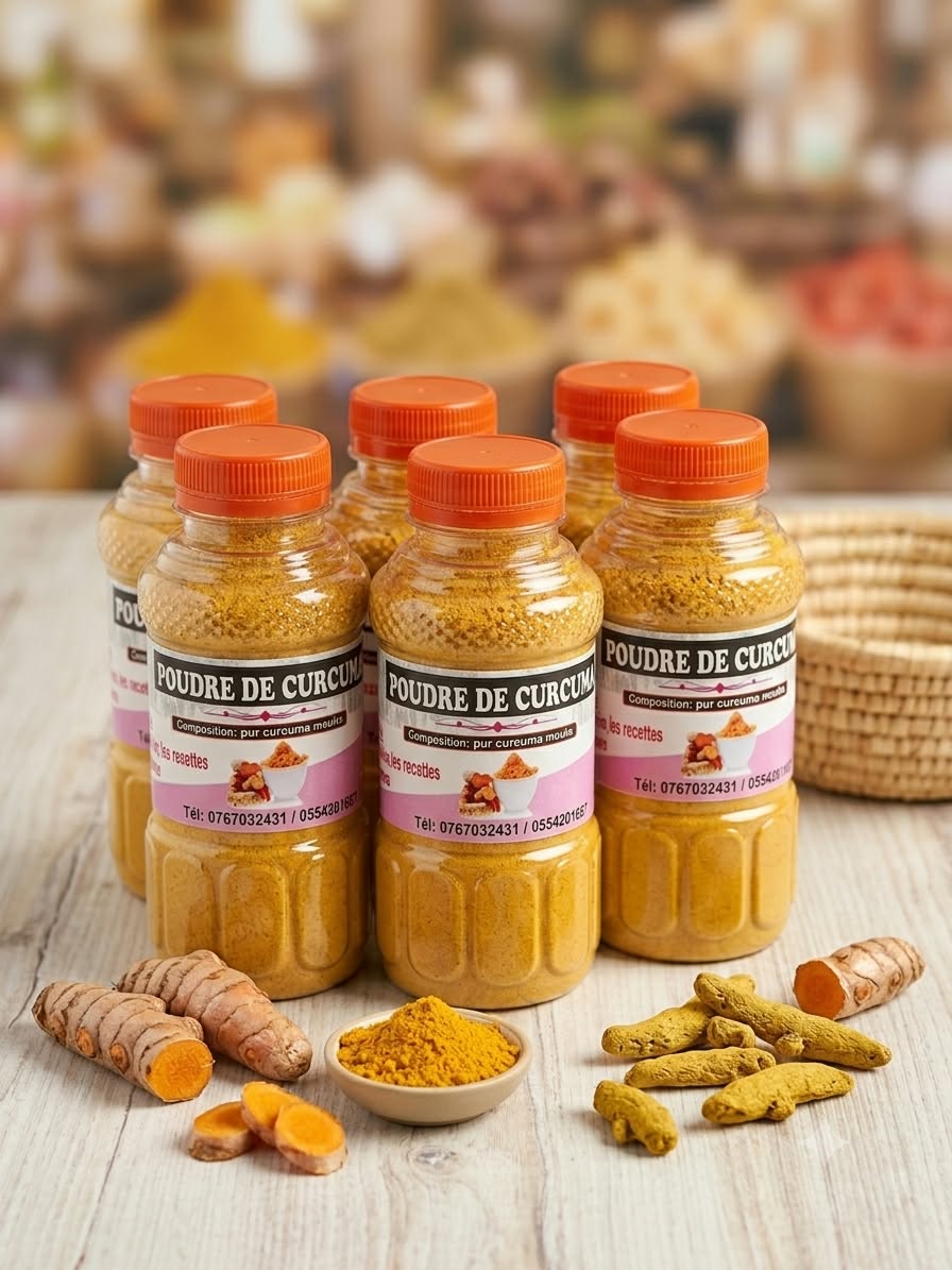 Poudre de curcuma naturel