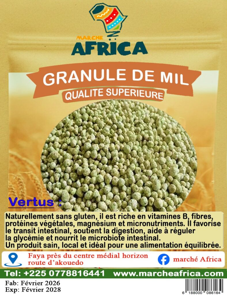 GRANULE DE MIL MARCHE AFRICA