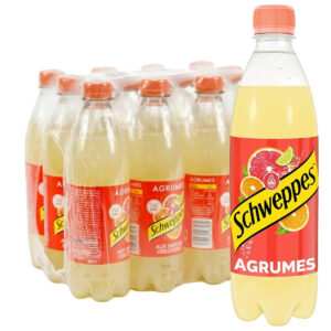 SCHWEPPES AUX AGRUMES  300ML × 12 BOUTEILLES PLASTIC