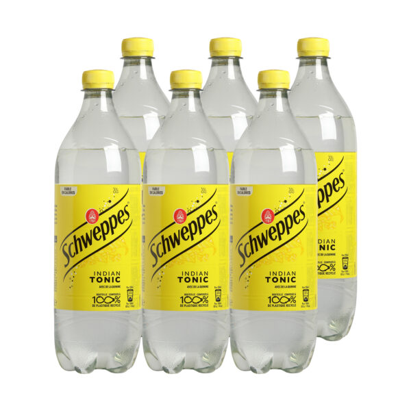 SCHWEPPES AUX TONIC 1,25L×6 BOUTEILLES  PLASTIC
