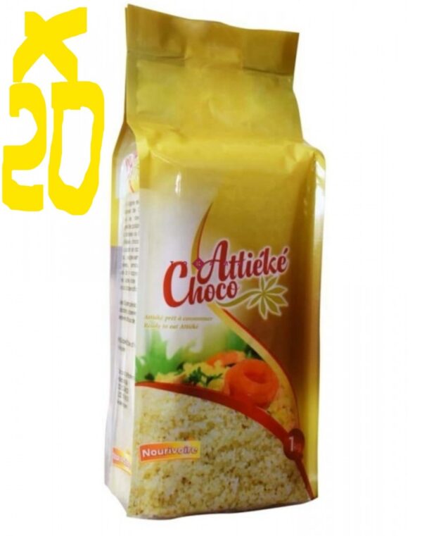 Carton d'attiéké choco frais (1x20)