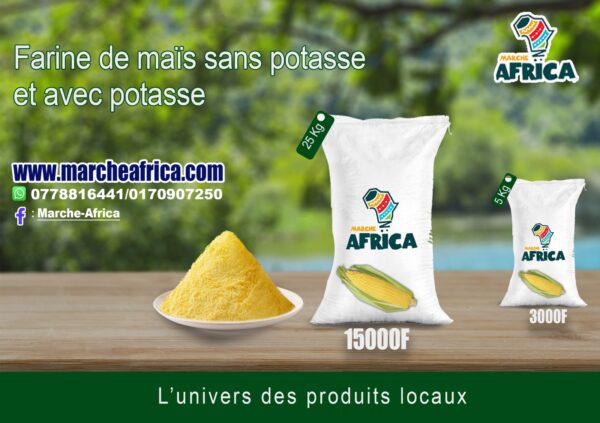 Poudre de maïs blanc avec potasse (5Kg)